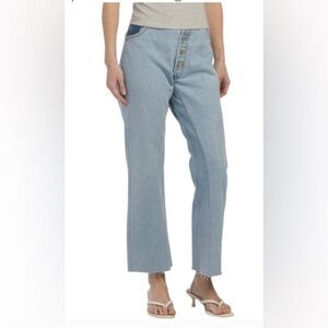 Levi’s X Re/Done Button Front Low Rise Crop Bootcut Waistless NWT Size 27. $560